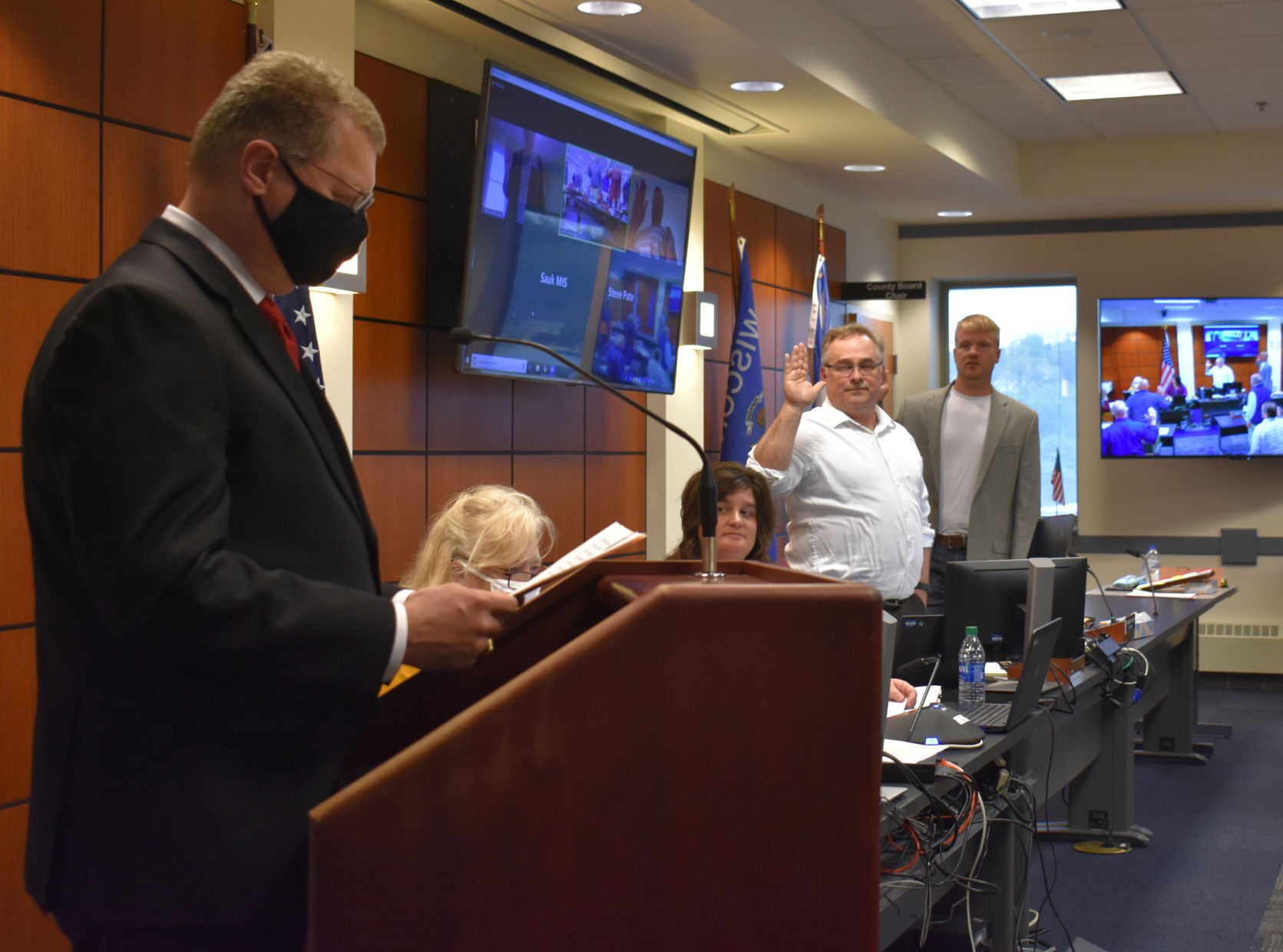 Screnock swears in